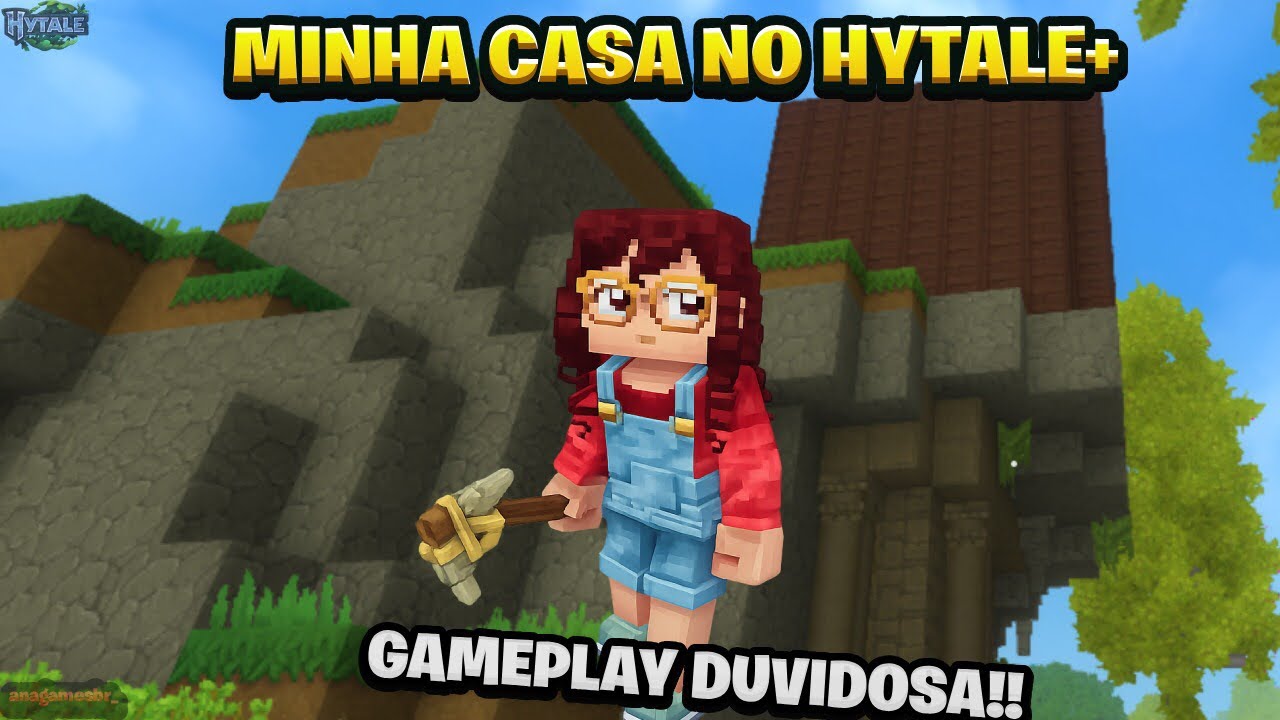 MINHA CASA NO HYTALE+GAMEPLAY DUVIDOSA!! 