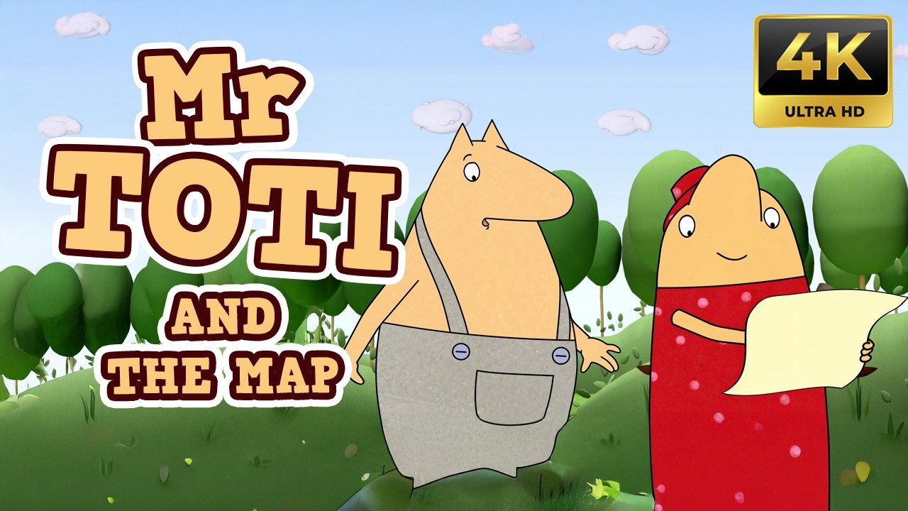 Mr Toti and the Map | Fun Cartoon for Kids in 4K | Animated Adventure Series | Educational cartoon