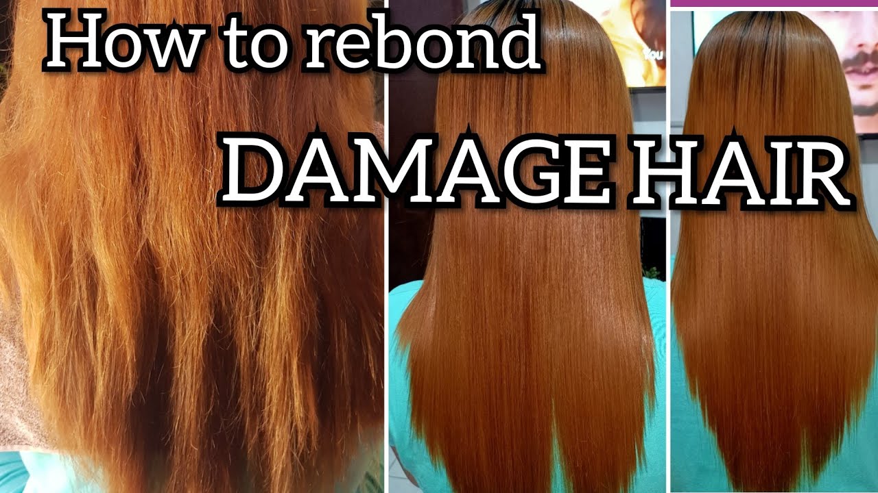 REBONDING SUPER COLORED HAIR(STEP BY STEP)2020 HAIR STYLE