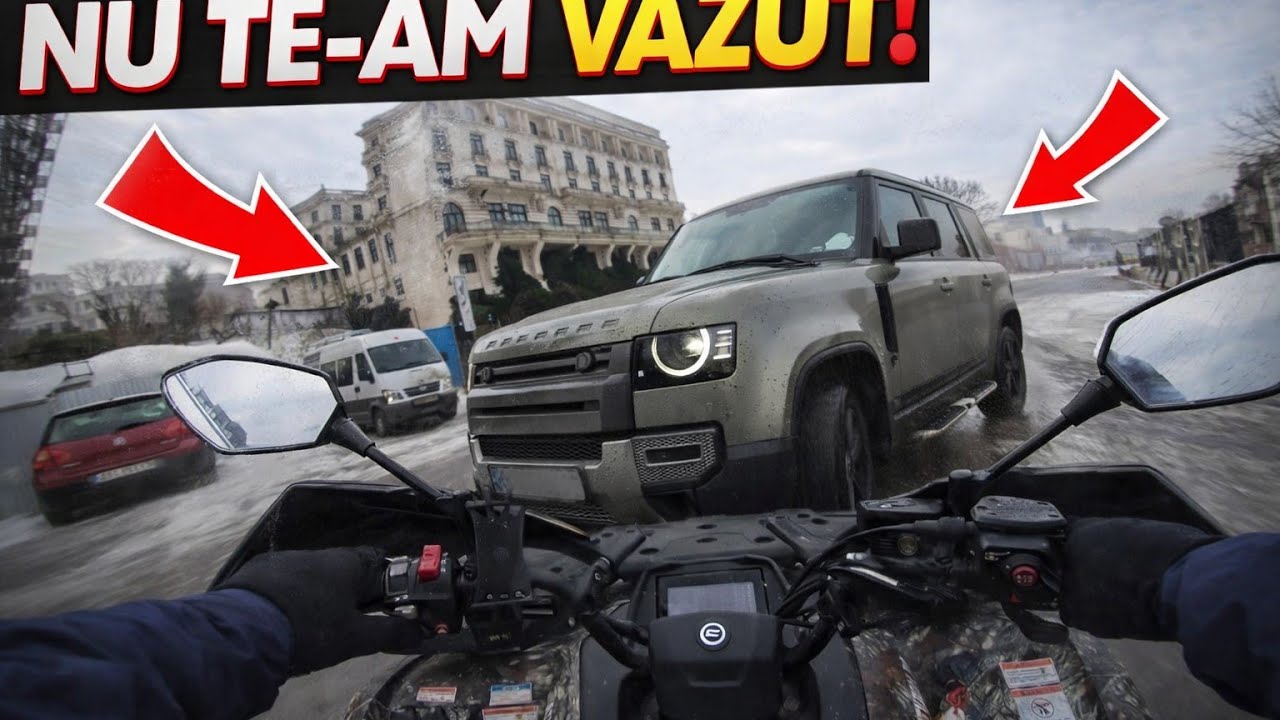 In Constanta pe ATV CF Moto 520L!! Periculos la fel ca moto !