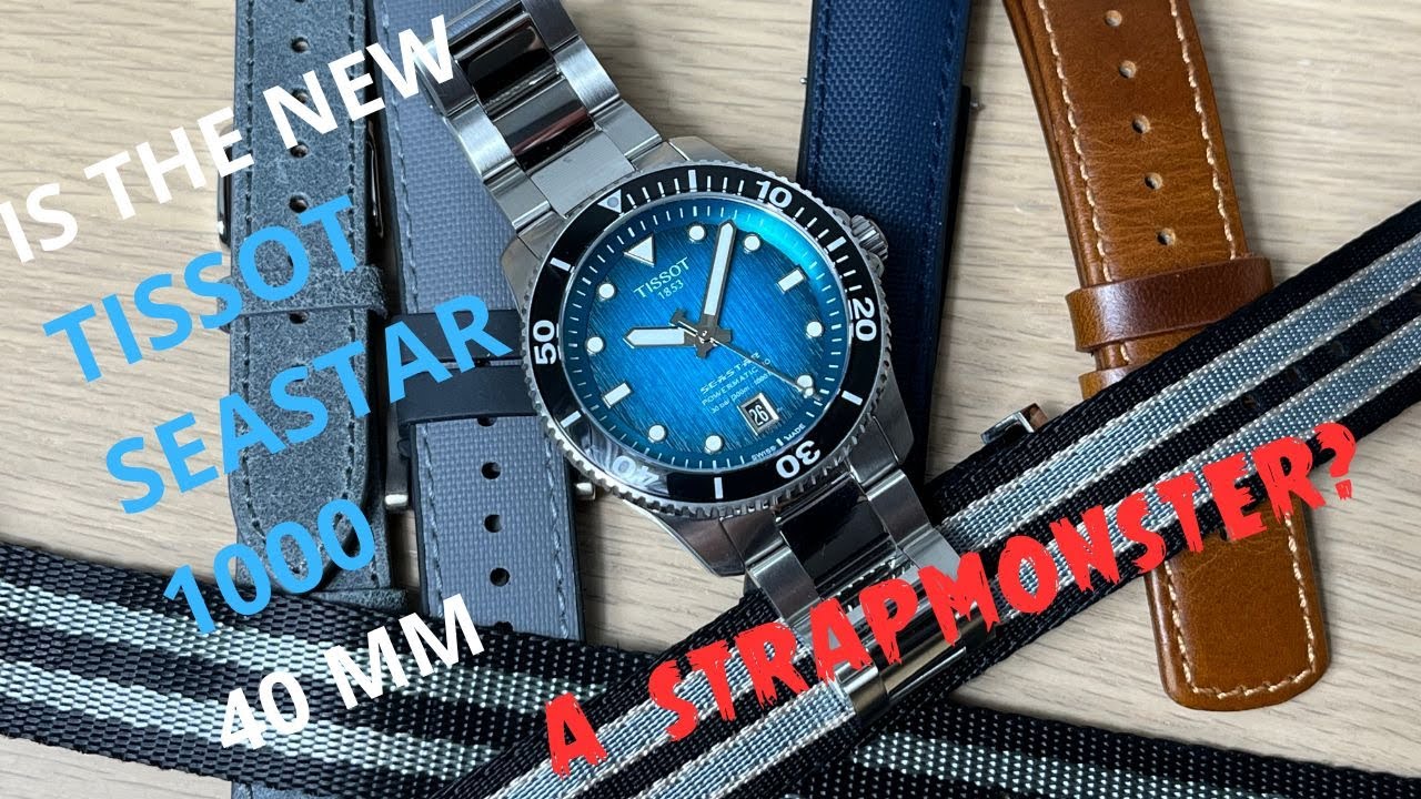 Тестирование ремешков на новых часах Tissot Seastar 1000 40 MM
