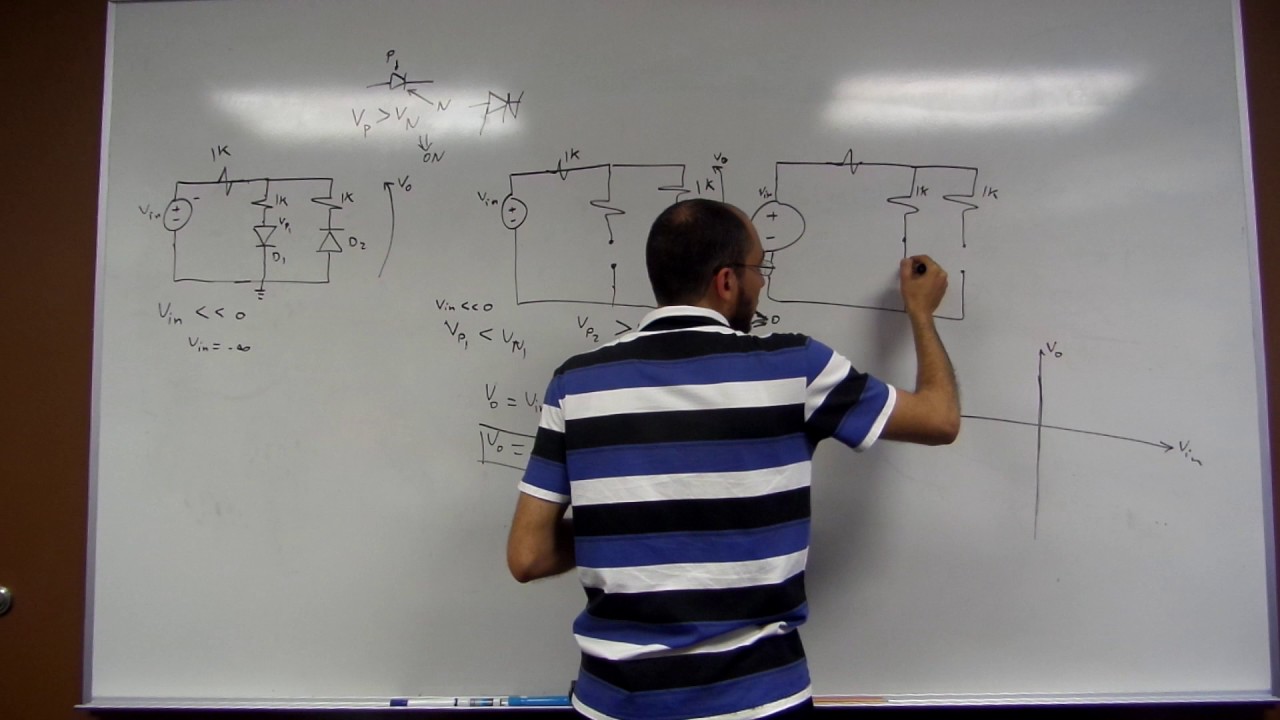 Circuits 2 || Plotting Input voltage vs Output voltage of a circuit