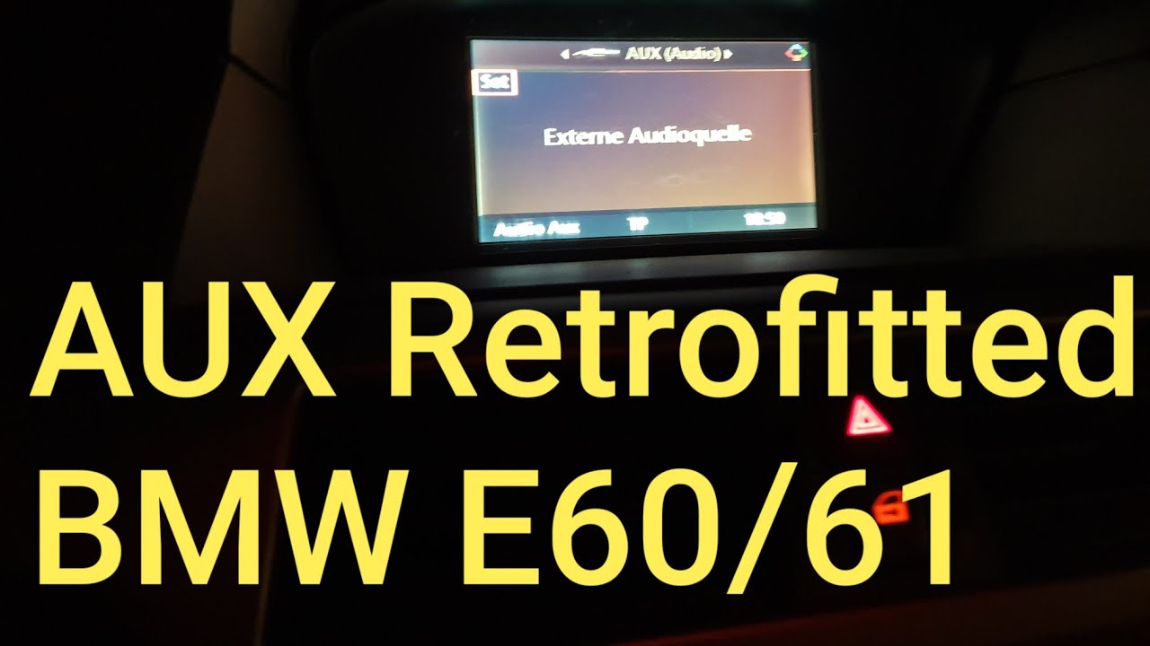 Установка AUX-кабеля на BMW E60/61