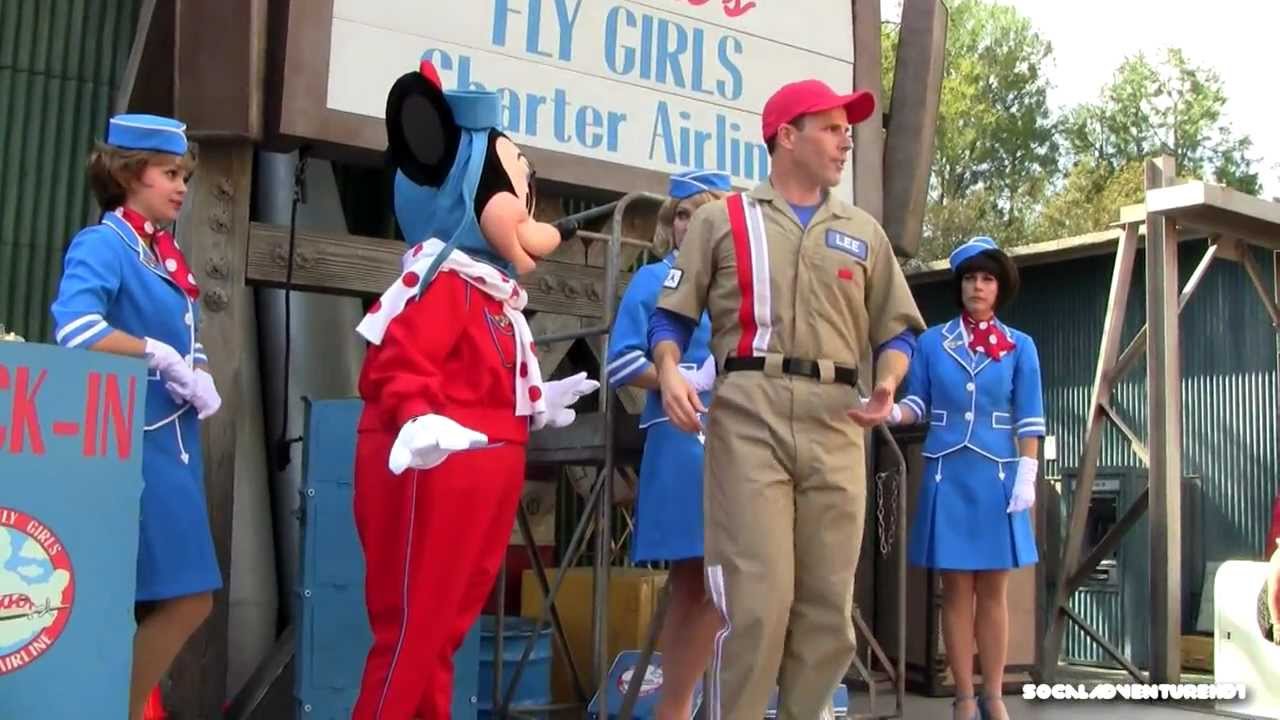 Full HD Minnie's Fly Girls Charter Airline Premiere - Talking Minnie Mouse - Disneyland Resort