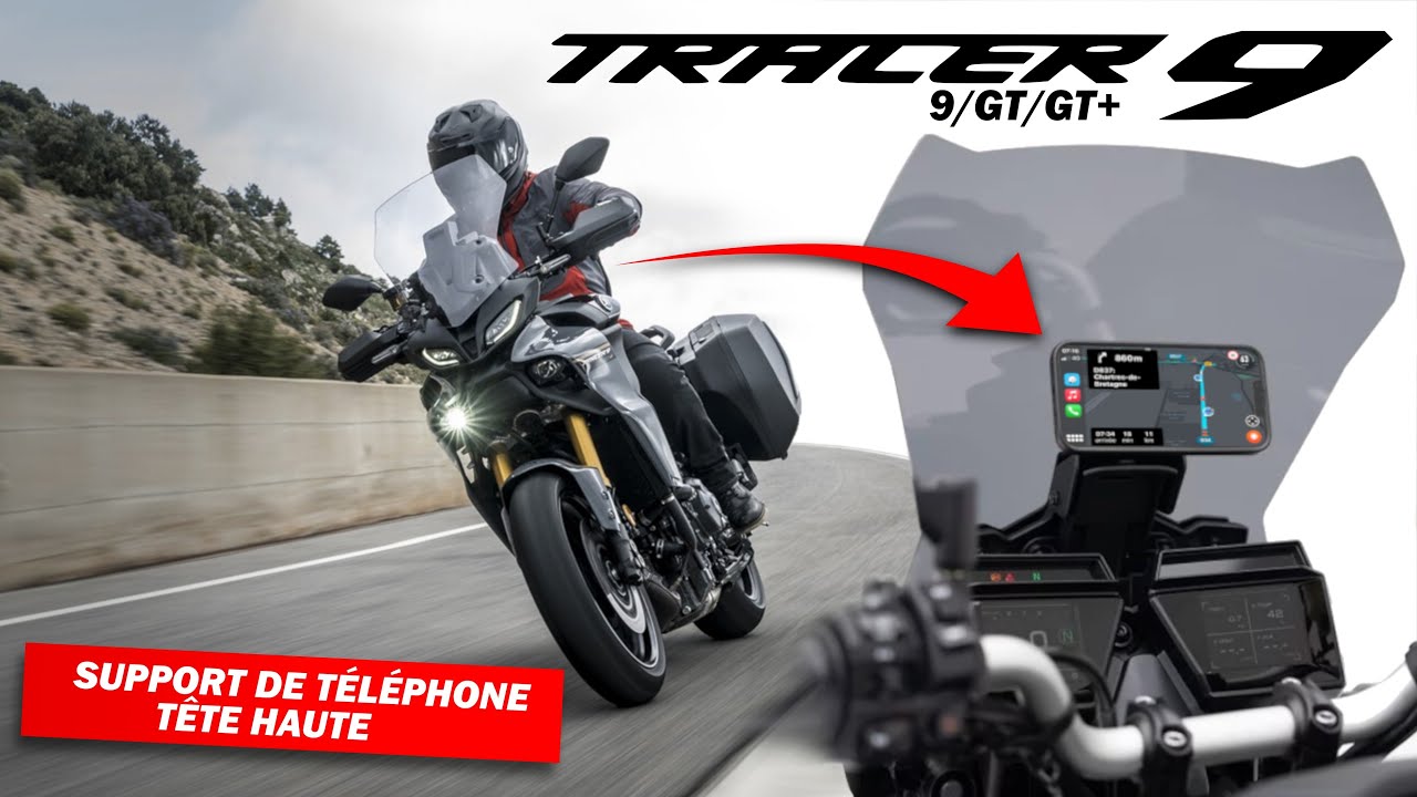 Support BCD pour Quad Lock position tête haute Tracer 9/Tracer 9 GT et Tracer 9 GT + - Yam Paris 15