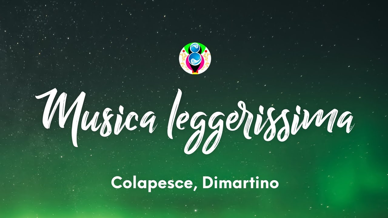 Colapesce, Dimartino - Musica leggerissima (Testo/Lyrics)