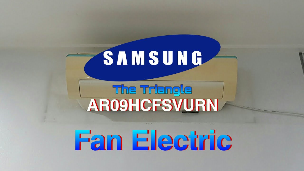 Kipas Angin model AC SAMSUNG Triangle LowWatt Fan Electric serial AR09HCFSVURN 1Pk