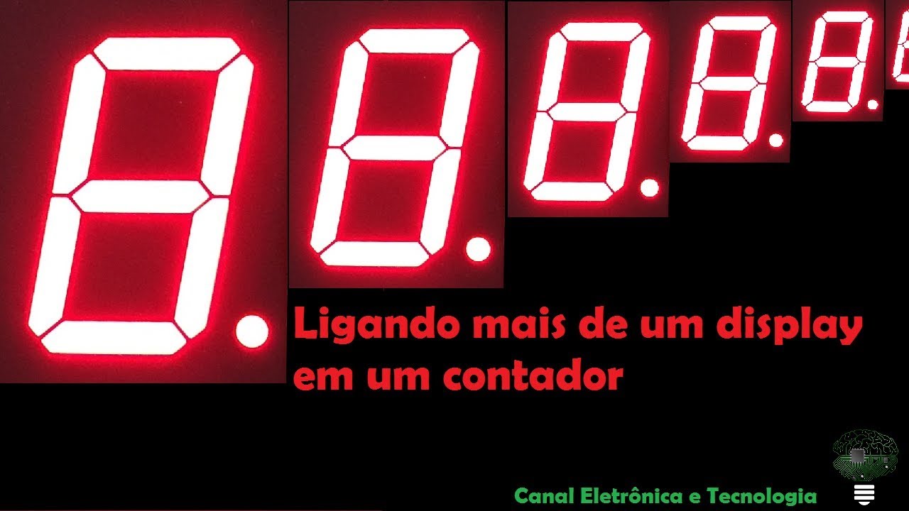 Como fazer um contador de 0 a 99 ou a 999 ou ... - Display 7 segmentos