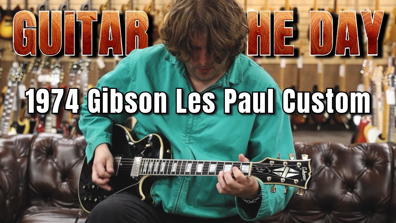 Gibson Les Paul Custom Black 1974 года | Гитара дня