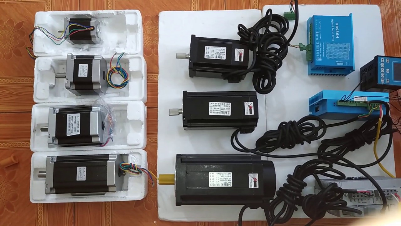 Các loại động cơ step và động cơ servo