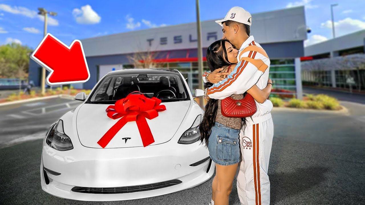 I Surprised My Little Sister With a Brand New TESLA!
