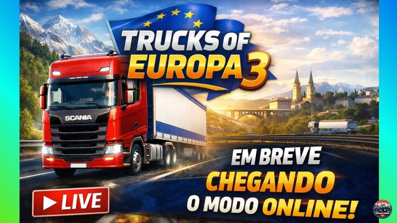 🔴LIVE ON TRUCKS OF EUROPA 3 MELHOR JOGO DE CAMINHÃO 👉🚛 PARA ANDROID BEM REALISTA + COMBOIO EM BREVE🚛