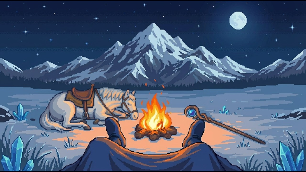 A Place to Rest at the End of Winter ❄️ Emotional Fantasy Piano BGM for Relaxation