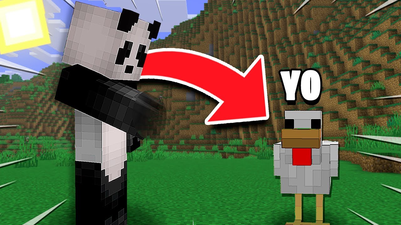 MINECRAFT pero ME CONVIERTO en MOBS ALEATORIOS