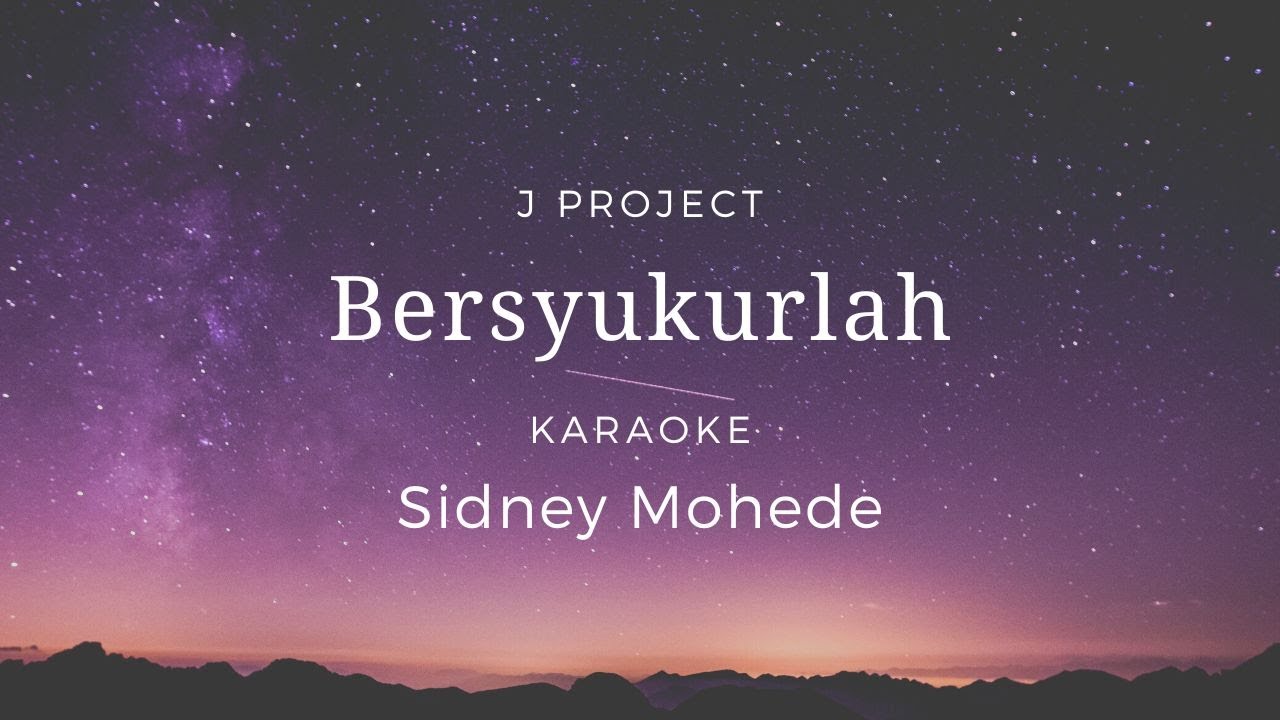Bersyukurlah | Karaoke | Minus one | Lyrics | HQ Audio | Chord