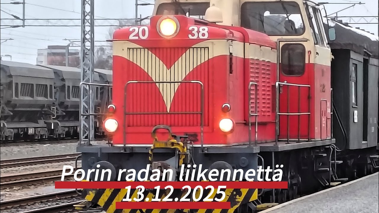 Porin radan liikennettä 13.12.2025