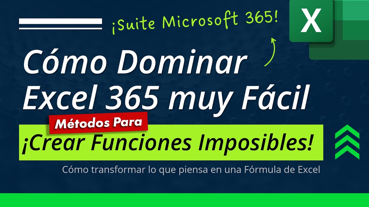 🟢 Excel 365 La Aplicación que Necesitas Dominar (Filtros Imposibles)