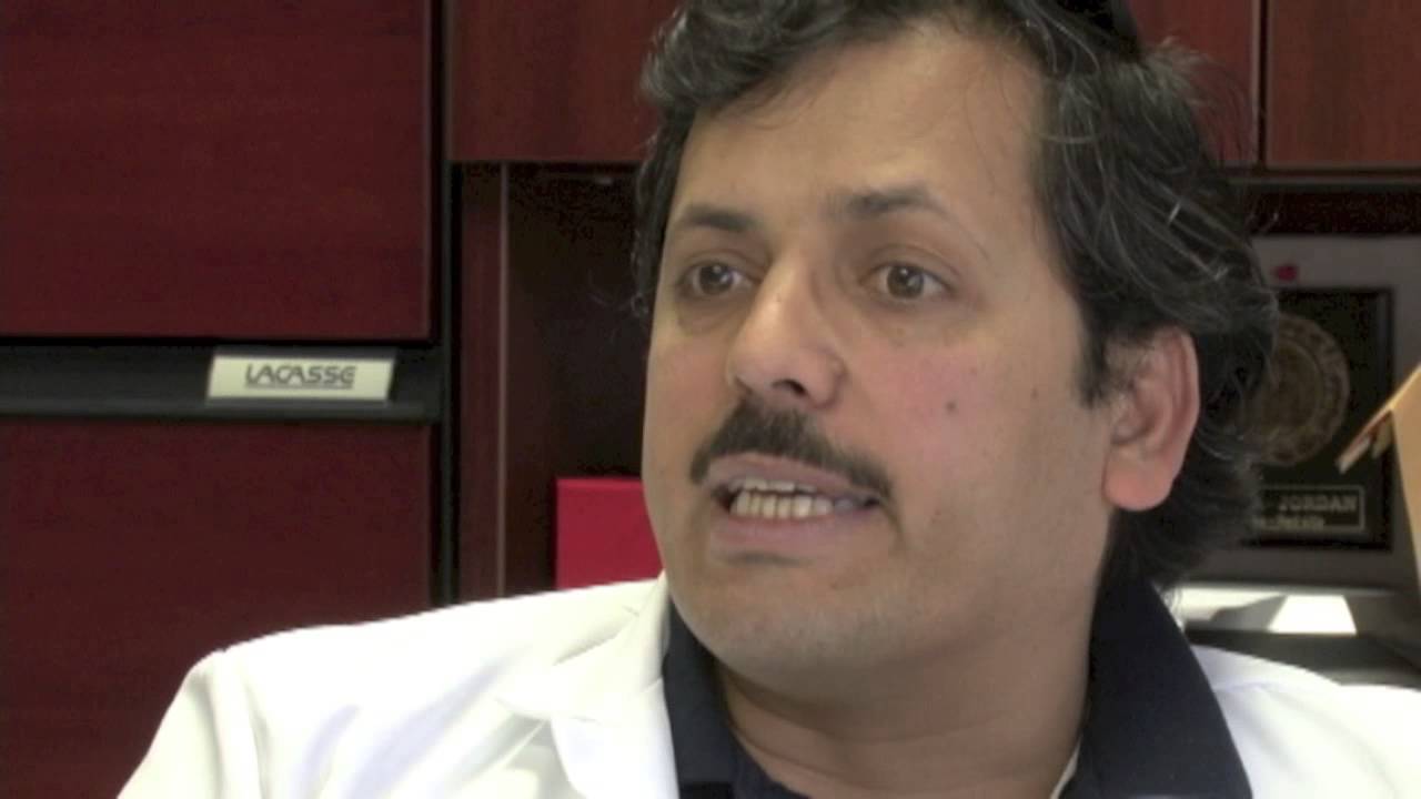 Dr. Suleiman Massarweh discusses his presentation for Markey Research Day