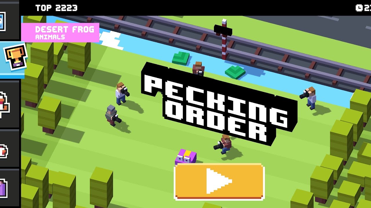 Crossy Road - Daily Level - Desert Frog - High Score 2223 🏜️🏝️🐸