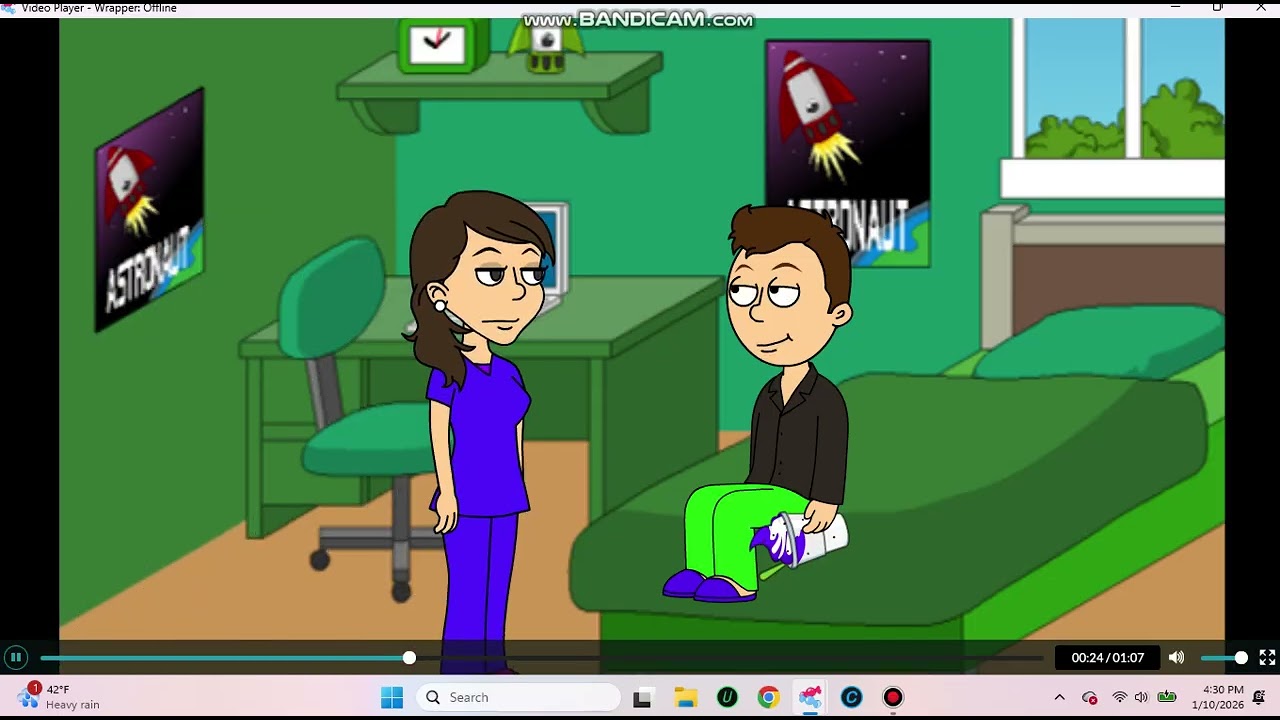 Joshua sneaks an ice cream/grounded