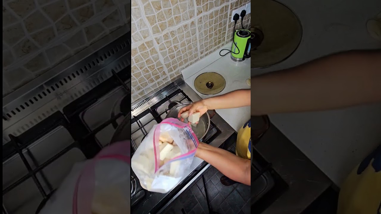 How to cook frozen yam perfectly #youtubechamps #shorts