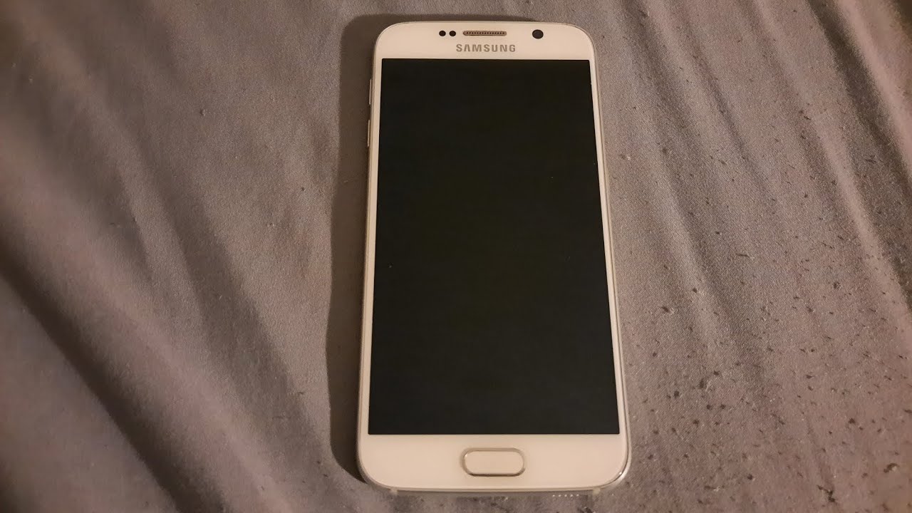 Samsung Galaxy S6 (Sprint) startup, Android version, and shutdown