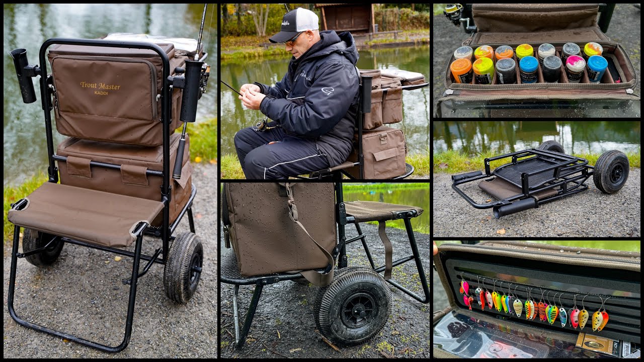 Alles dabei, perfekt organisiert – Der Kaddi von Trout Master für Forellenangler! 😍