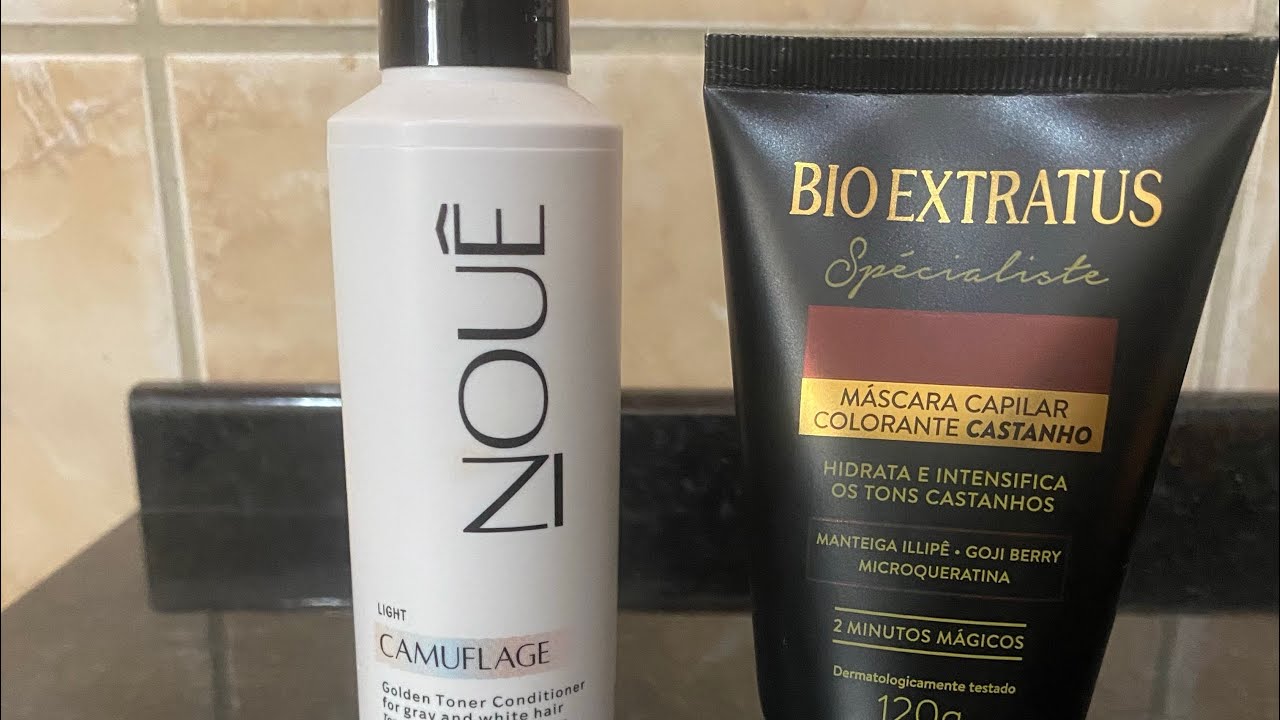 Máscara Colorante Bio Extratus Castanho e Nouê camuflage