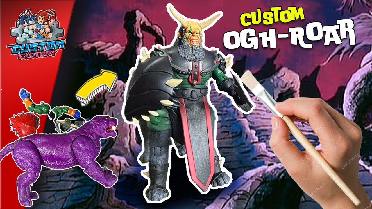 254 - Custom MOTU OGH-Roar , cots, phantom, batlecat, tutorial, diy, repintar