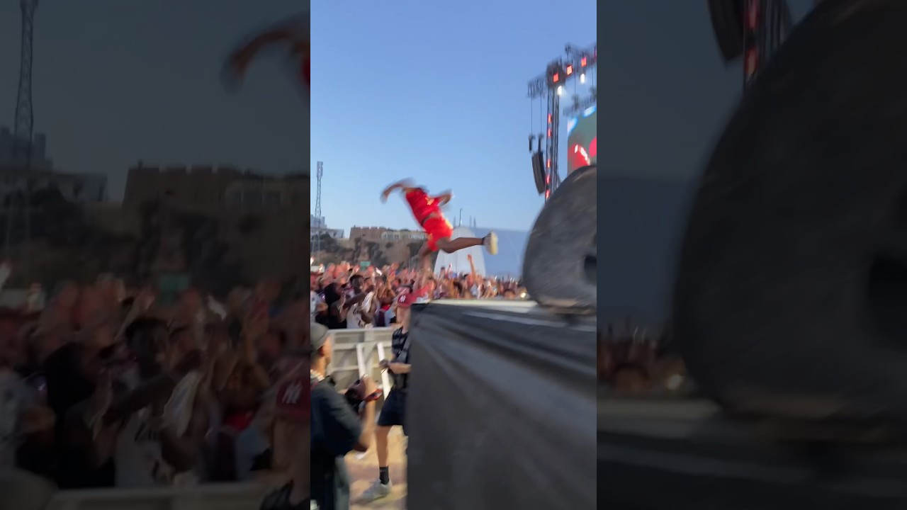 😱 IShowSpeed flexes super powers?! 🚀 @RollingLoud Portugal 2023 #jump