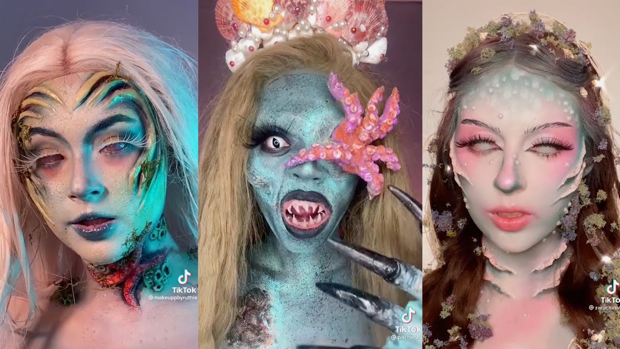 SCARY SIREN MAKUEP | SFX MAKEUP POV | SIREN OR MERMAID?