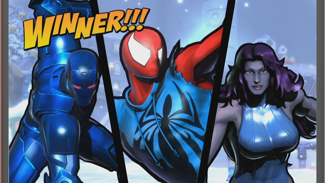 UMVC3 - IRON MAN/SHE-HULK/SPIDER-MAN ONLINE!