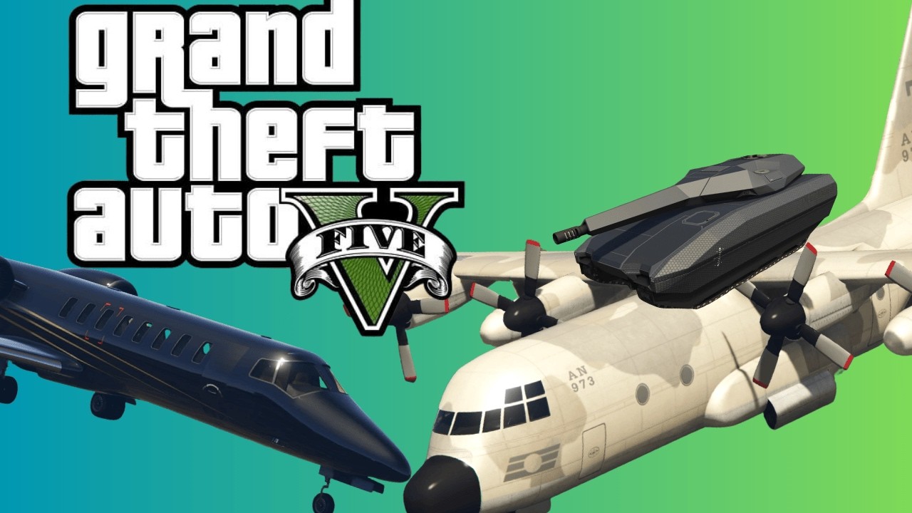 GTA V Funny Moments - Airplane tricks and New WWIII Aircraft!