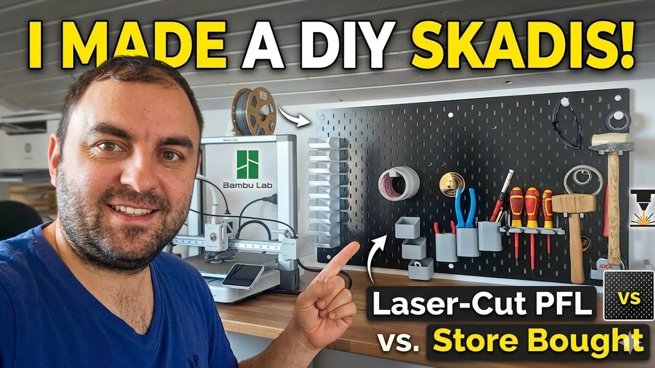 DIY Pegboard: Laser Cutting My Own Skadis System