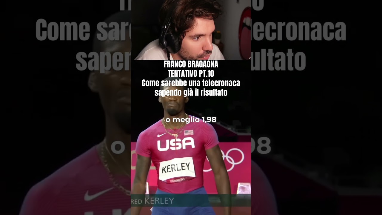 FRANCO BRAGAGNA + MARCELL JACOBS (imitazione) #atletica #marcelljacobs #telecronaca #bragagna