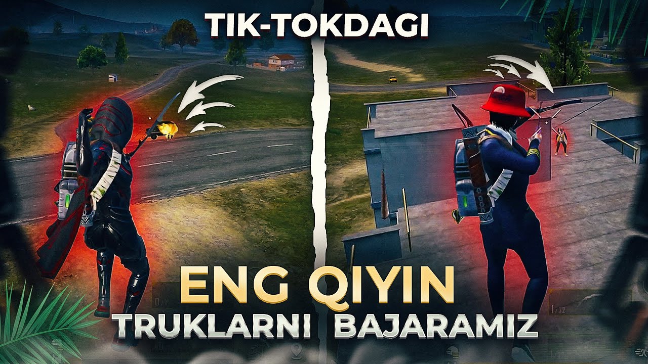 ⚡TIKTOKDAGI ENG QIYIN TRYUKLARNI BAJARAMIZ/PUBG SIRLARI🔥