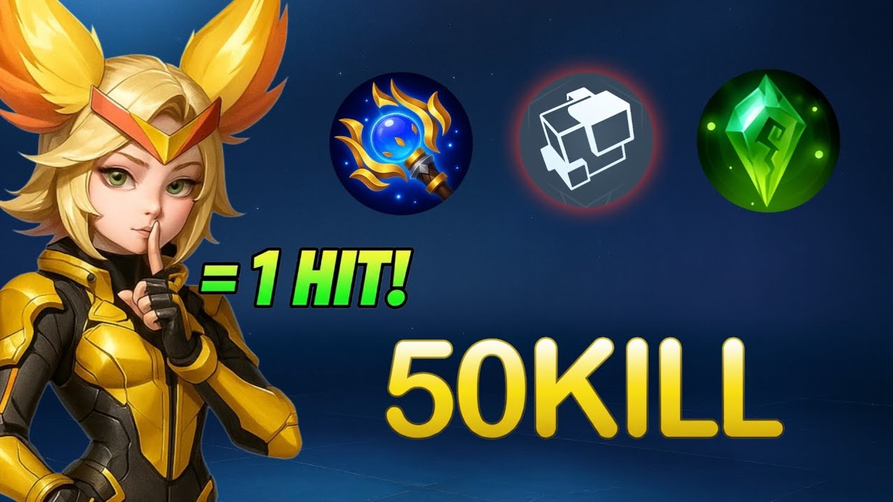 50KILL🔥NEW JOY BEST BUILD AND EMBLEM 1 HIT SET (must try) 