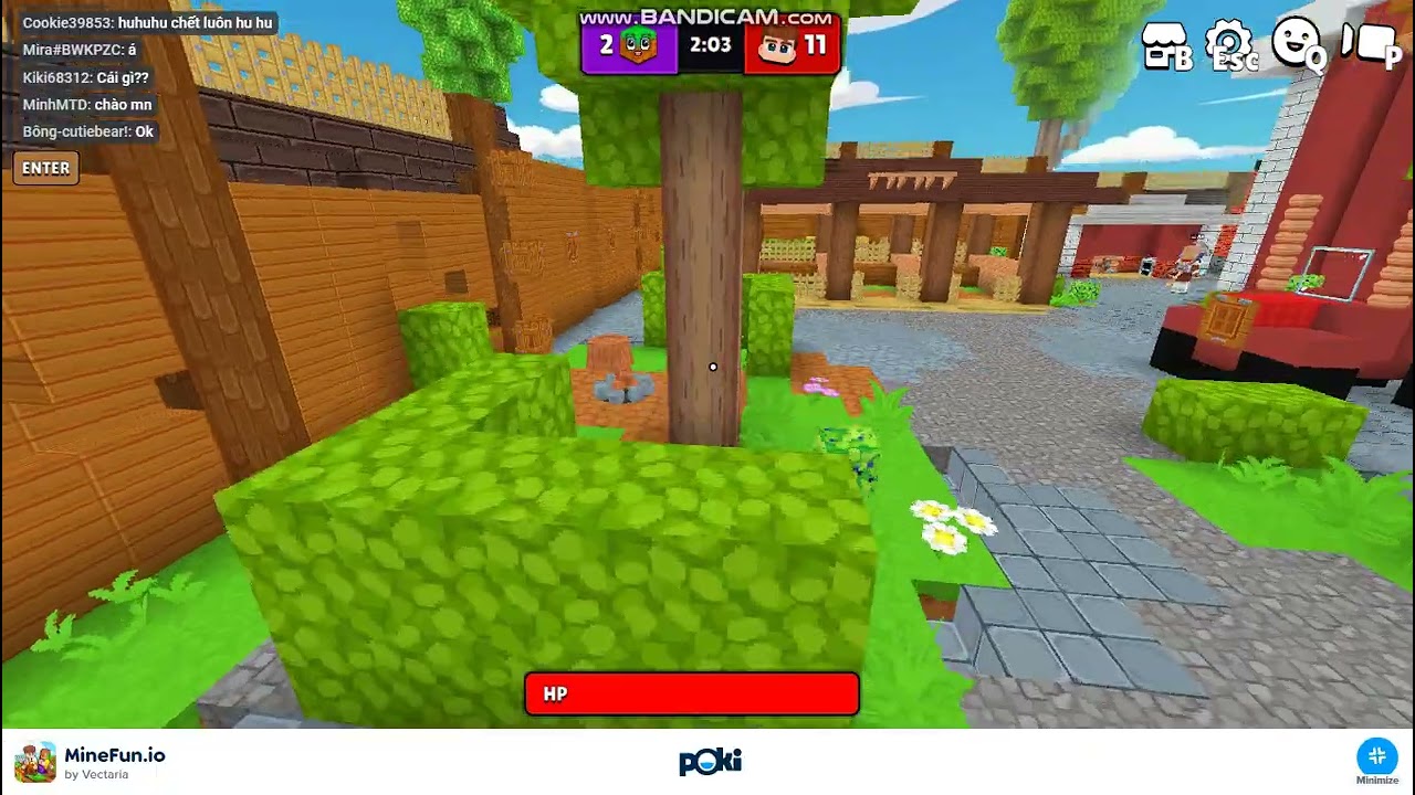 Minefun.io Hide and seek#6 old hiding spot (bug)