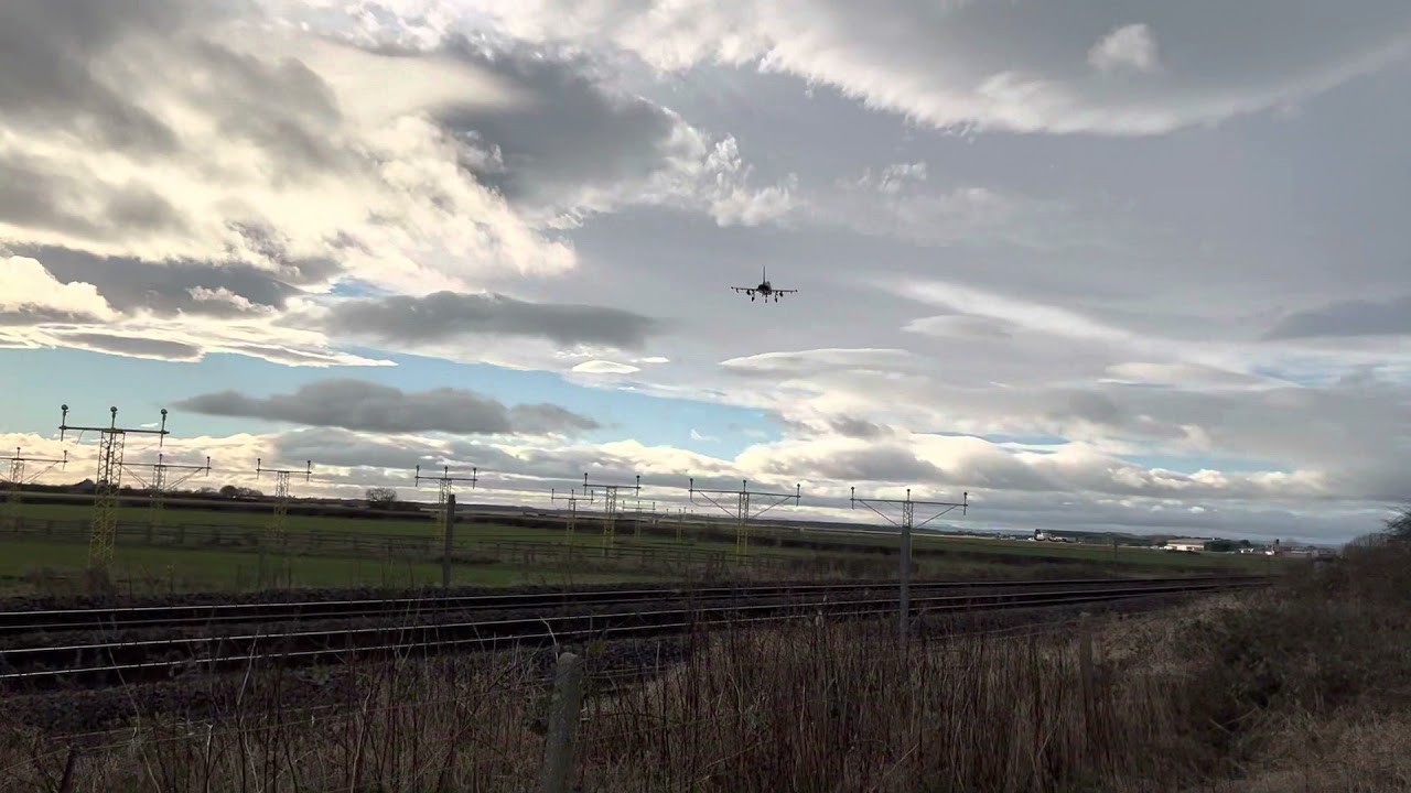 Eurofighter Typhoon FGR4 Overshoot at Teesside International Airport (MME) 15/12/2021