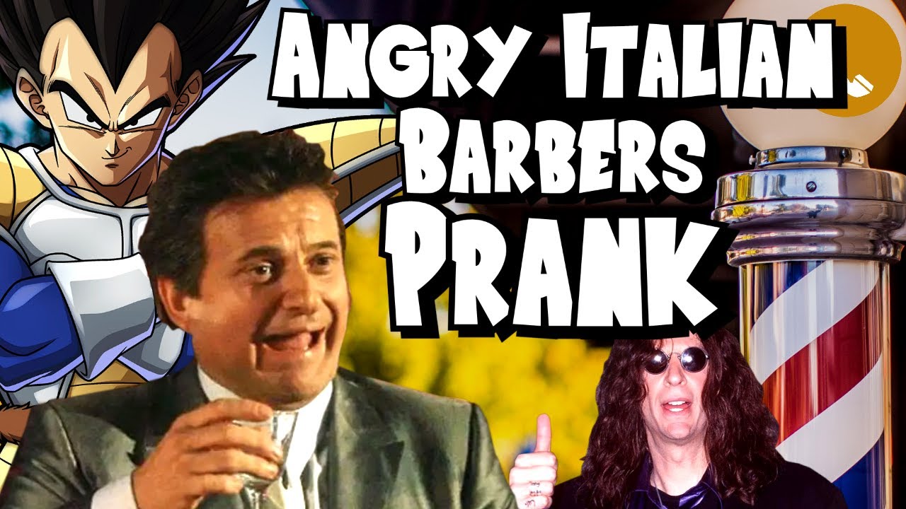 Vegeta, Joe Pesci and Stern Call Angry Italian Barbers - Prank Call