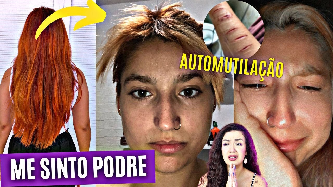 MENINA DESTRÓI O PRÓPRIO CABELO PRA NÃO SE MUTILAR! Ela tem Borderline 🥺