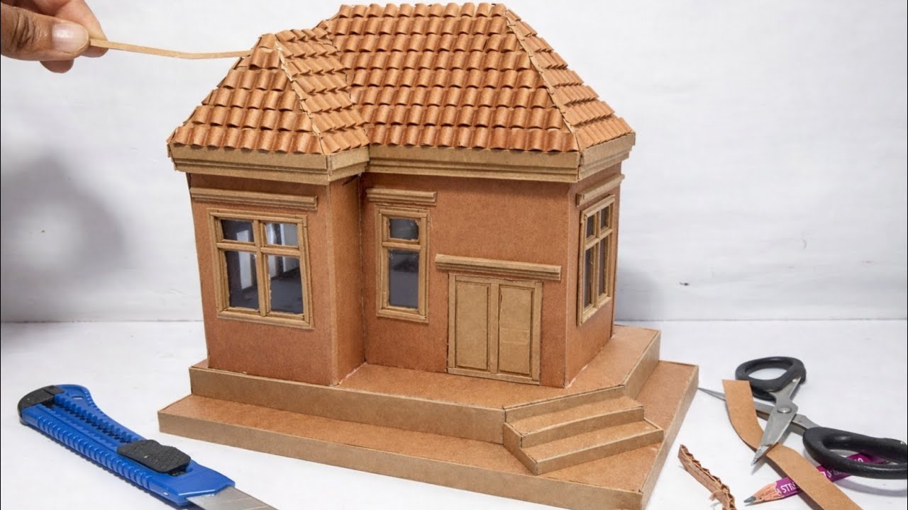 THE MOST EASIEST WAY TO MAKE A SMALL HOUSE FROM CARDBOARD | I SPENT 96 HOURS TO DO IT!