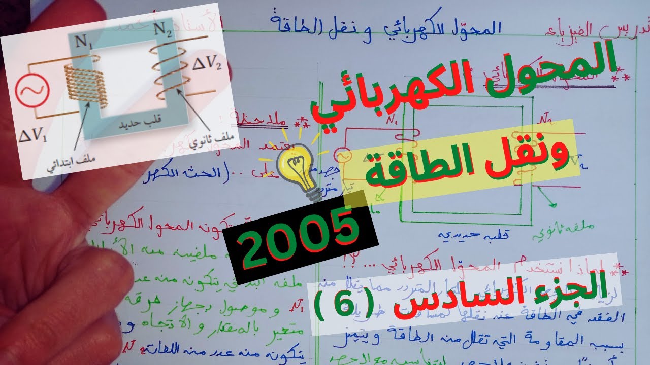 المحول الكهربائي ونقل الطاقة بأسهل شرح | فيزياء توجيهي 2007 مع الأستاذ أحمد حاتم ❤️
