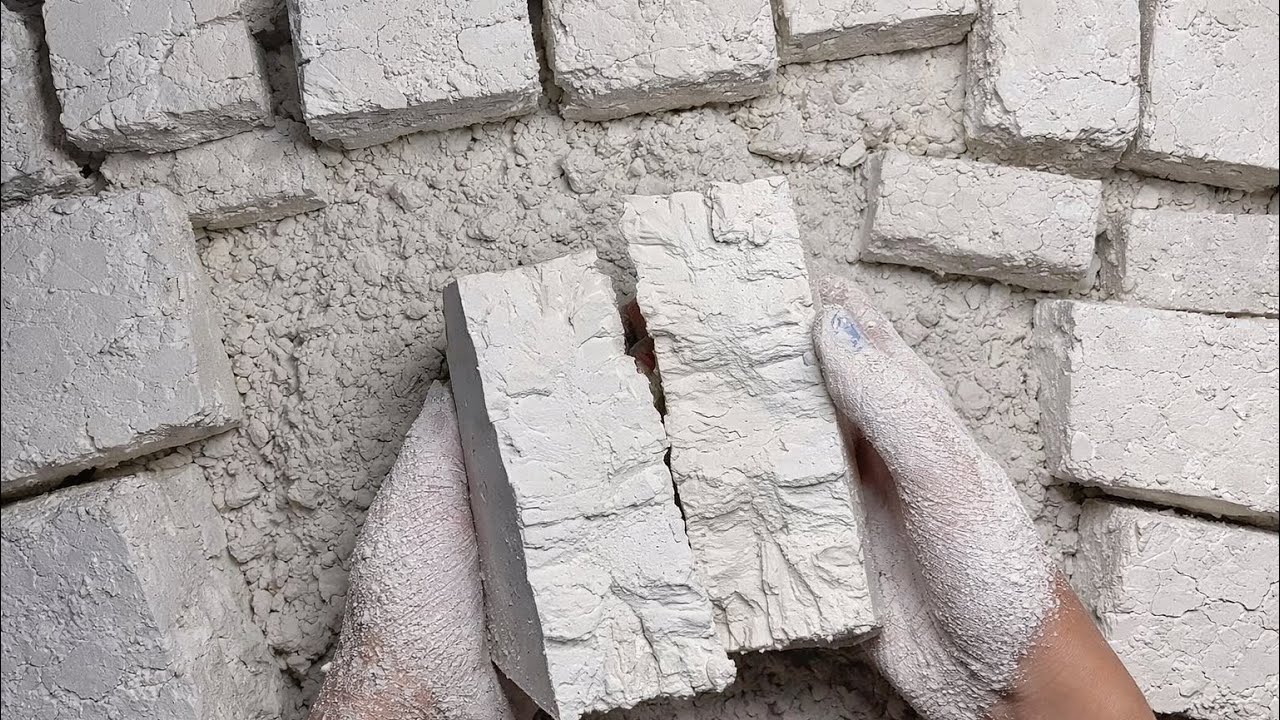 PERFECT GRITTY LARGE UNPLOSHED CHALK  BLOCKS / ASMR CRUNCHY SOUNDS 
