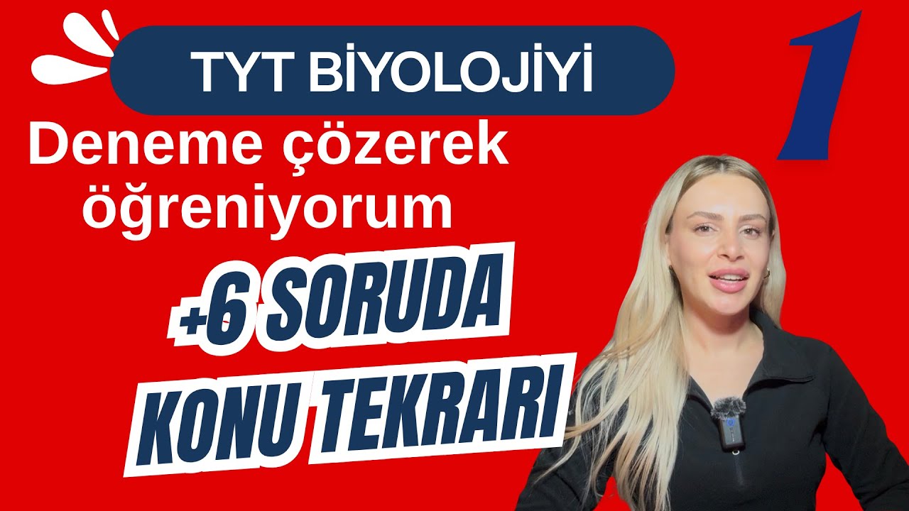 TYT Deneme 1 - Biyolojiyi deneme çözerek öğreniyorum (Ücretsiz PDF)