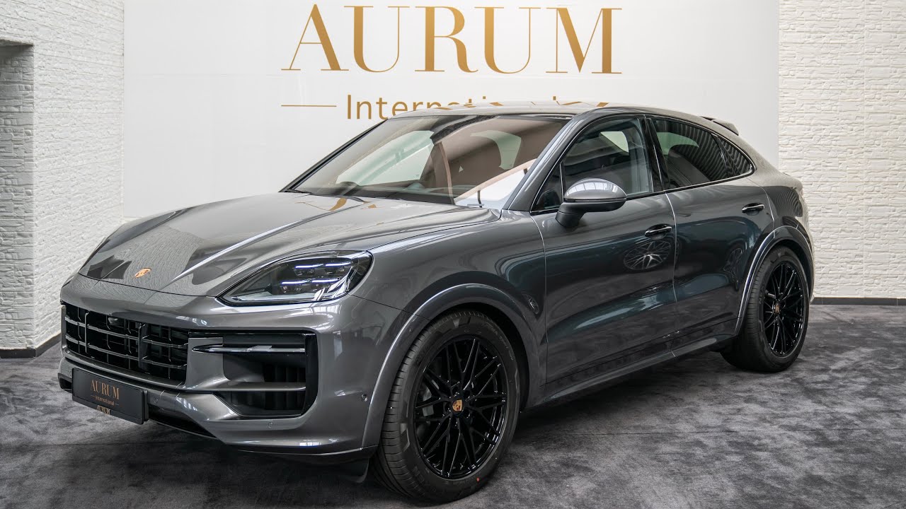 THE NEW 2024 PORSCHE CAYENNE COUPE QUARZITGRAU / BROMBEER AURUM International [4K]