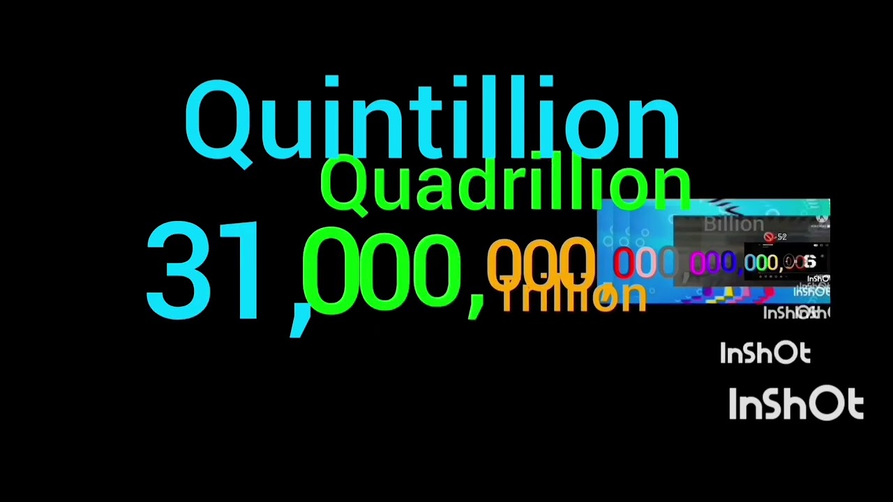 Numbers 0 to Decillion with Sounds 