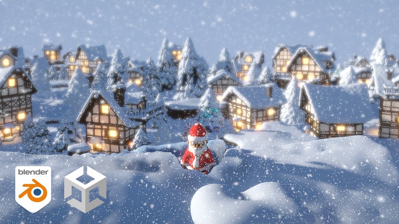 Snowy Assets Part 3 - Modular Houses - Blender 4 Unity 2023 - ep 125