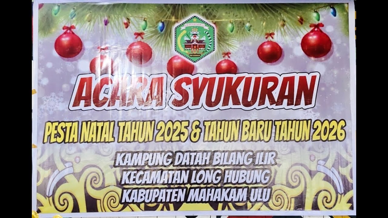 ACARA SYUKURAN NATAL 2025 & TAHUN BARU 2026 KAMPUNG DATAH BILANG ILIR