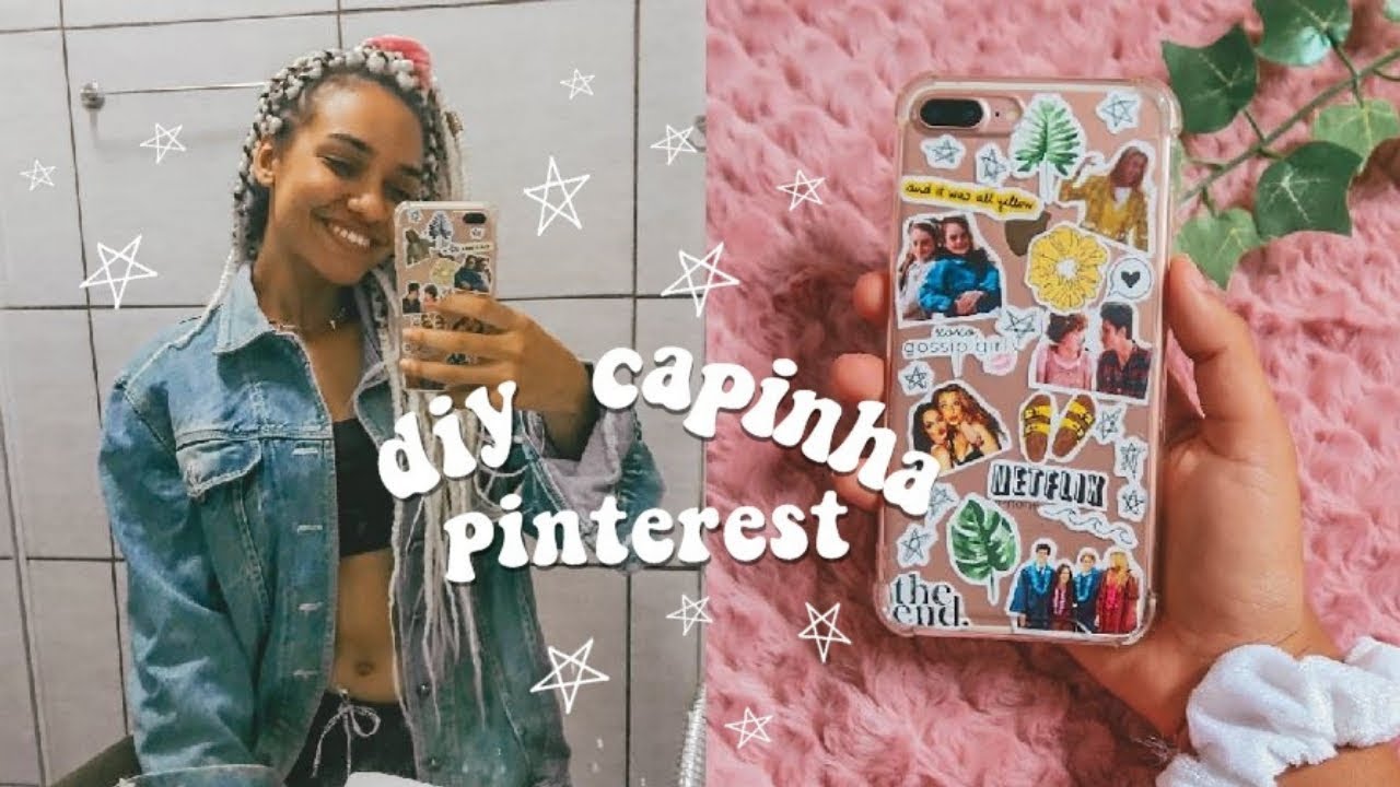 DIY capinha de celular personalizada inspirada no pinterest! 😍📱